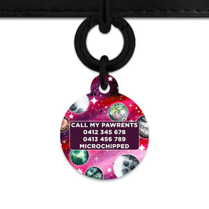 Bailey And Bone Pet ID Tags Crimson Galaxy Pet Tag