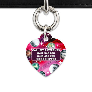Bailey And Bone Pet ID Tags Crimson Galaxy Pet Tag
