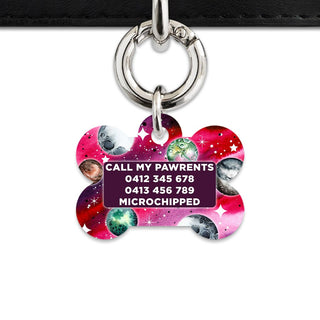 Bailey And Bone Pet ID Tags Crimson Galaxy Pet Tag