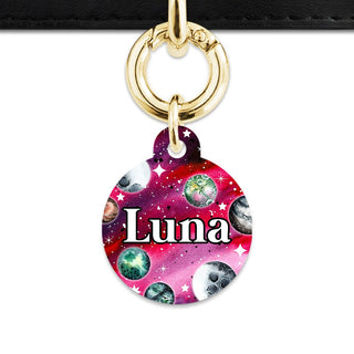Bailey And Bone Pet ID Tags Crimson Galaxy Pet Tag