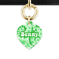Bailey And Bone Pet ID Tags Green Tie Dye Pet Tag
