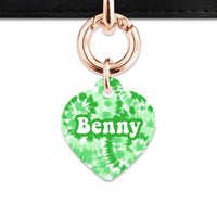 Bailey And Bone Pet ID Tags Green Tie Dye Pet Tag