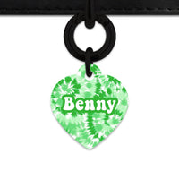 Bailey And Bone Pet ID Tags Green Tie Dye Pet Tag