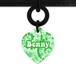 Bailey And Bone Pet ID Tags Green Tie Dye Pet Tag