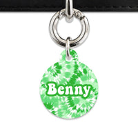 Bailey And Bone Pet ID Tags Green Tie Dye Pet Tag
