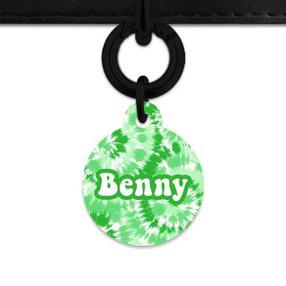 Bailey And Bone Pet ID Tags Green Tie Dye Pet Tag