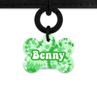 Bailey And Bone Pet ID Tags Green Tie Dye Pet Tag