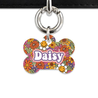 Bailey And Bone Pet ID Tags Groovy Garden Pet Tag
