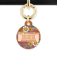 Bailey And Bone Pet ID Tags Groovy Garden Pet Tag