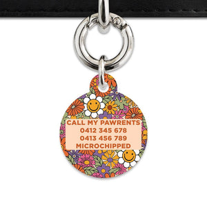 Bailey And Bone Pet ID Tags Groovy Garden Pet Tag