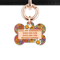 Bailey And Bone Pet ID Tags Groovy Garden Pet Tag