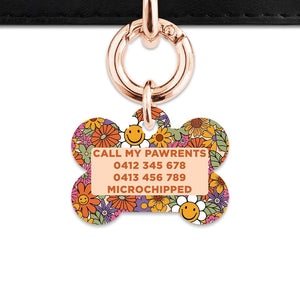 Bailey And Bone Pet ID Tags Groovy Garden Pet Tag