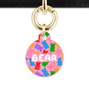 Bailey And Bone Pet ID Tags Light Pink Gummy Bears Pet Tag