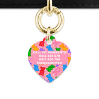 Bailey And Bone Pet ID Tags Light Pink Gummy Bears Pet Tag