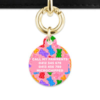 Bailey And Bone Pet ID Tags Light Pink Gummy Bears Pet Tag