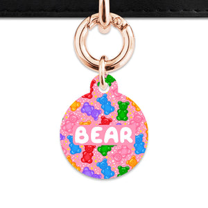 Bailey And Bone Pet ID Tags Light Pink Gummy Bears Pet Tag