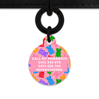 Bailey And Bone Pet ID Tags Light Pink Gummy Bears Pet Tag