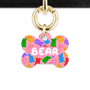 Bailey And Bone Pet ID Tags Light Pink Gummy Bears Pet Tag