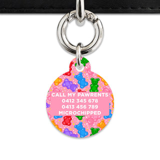 Bailey And Bone Pet ID Tags Light Pink Gummy Bears Pet Tag