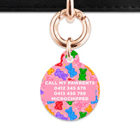Bailey And Bone Pet ID Tags Light Pink Gummy Bears Pet Tag