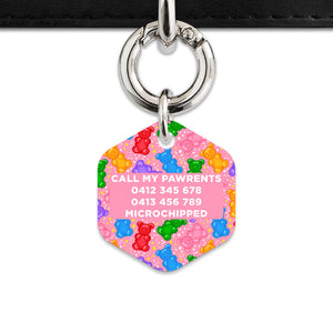 Bailey And Bone Pet ID Tags Light Pink Gummy Bears Pet Tag