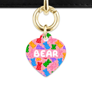 Bailey And Bone Pet ID Tags Light Pink Gummy Bears Pet Tag