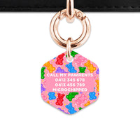 Bailey And Bone Pet ID Tags Light Pink Gummy Bears Pet Tag