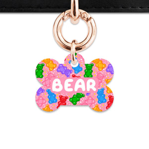 Bailey And Bone Pet ID Tags Light Pink Gummy Bears Pet Tag
