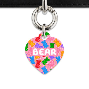 Bailey And Bone Pet ID Tags Light Pink Gummy Bears Pet Tag