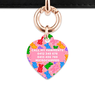 Bailey And Bone Pet ID Tags Light Pink Gummy Bears Pet Tag