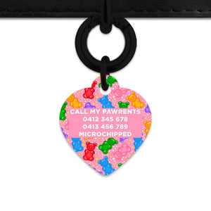 Bailey And Bone Pet ID Tags Light Pink Gummy Bears Pet Tag