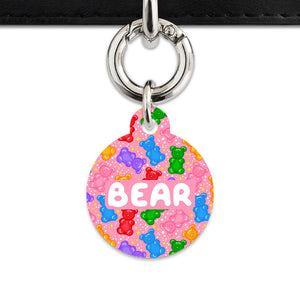 Bailey And Bone Pet ID Tags Light Pink Gummy Bears Pet Tag