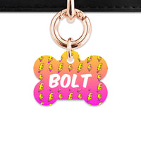 Bailey And Bone Pet ID Tags Lightning Bolts Pet Tag