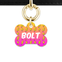 Bailey And Bone Pet ID Tags Lightning Bolts Pet Tag