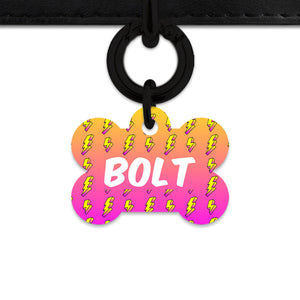 Bailey And Bone Pet ID Tags Lightning Bolts Pet Tag