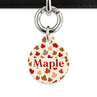Bailey And Bone Pet ID Tags Maple Leaves Pet Tag