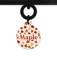 Bailey And Bone Pet ID Tags Maple Leaves Pet Tag