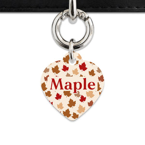 Bailey And Bone Pet ID Tags Maple Leaves Pet Tag