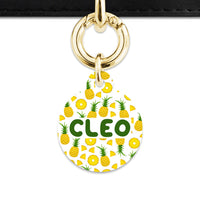 Bailey And Bone Pet ID Tags Pineapple Pattern Pet Tag