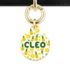 Bailey And Bone Pet ID Tags Pineapple Pattern Pet Tag
