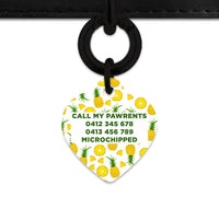 Bailey And Bone Pet ID Tags Pineapple Pattern Pet Tag