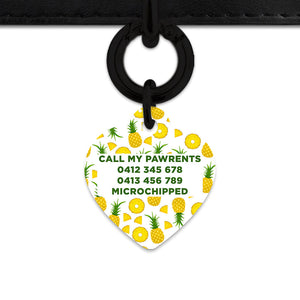 Bailey And Bone Pet ID Tags Pineapple Pattern Pet Tag