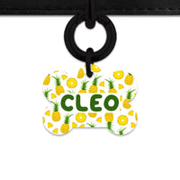 Bailey And Bone Pet ID Tags Pineapple Pattern Pet Tag