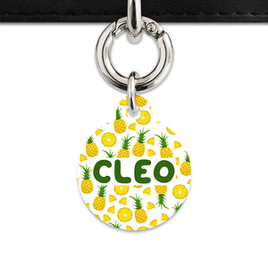 Bailey And Bone Pet ID Tags Pineapple Pattern Pet Tag