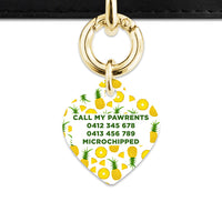 Bailey And Bone Pet ID Tags Pineapple Pattern Pet Tag