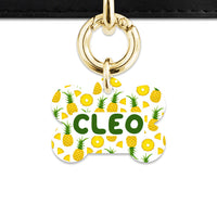 Bailey And Bone Pet ID Tags Pineapple Pattern Pet Tag
