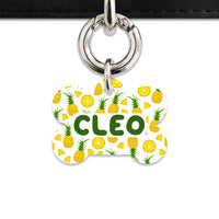 Bailey And Bone Pet ID Tags Pineapple Pattern Pet Tag