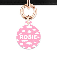 Bailey And Bone Pet ID Tags Pink Sky Pet Tag