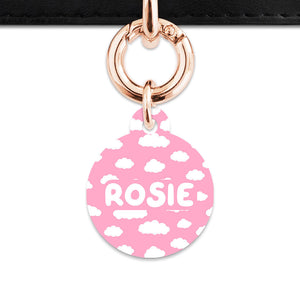 Bailey And Bone Pet ID Tags Pink Sky Pet Tag