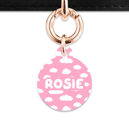 Bailey And Bone Pet ID Tags Pink Sky Pet Tag